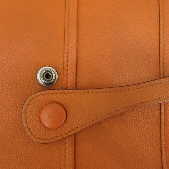 Authentic HERMES EVELYNE PM orange Epsom leather bag - Picture 9 of 16